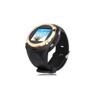 Watch Cell Phone Mobile Touch Screen Mp3 Mp4 Fm Radio (Black/Gold)