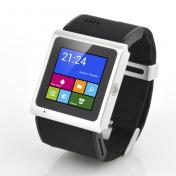 3G Dual Core Android Smart Watch - 1.54 Inch TFT Touch Screen, MTK6577 1GHz CPU, 3 Megapixel Camera (Black)