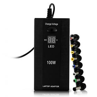Universal Power Adapter for Laptop (100W, AC/DC, Multi Voltage)