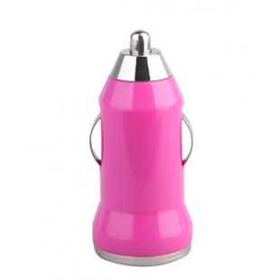 700mA Car Cigarette Powered USB Adapter/Charger (DC 12V/24V)-Rose