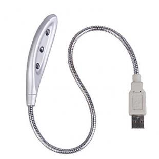 3 LED USB SNAKE LIGHT LAMP FOR NOTEBOOK PC LAPTOP 