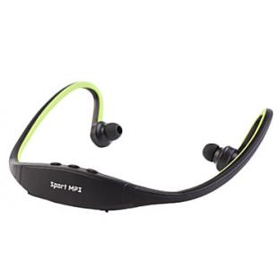 Wireless Sport Mp3 Music Player Headphone Support TF Card FM Radio (Assorted Color)