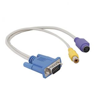 S-Video and RCA F Cable to VGA