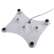 3 Fan USB Tilt Cooling Pad for Laptop (White)