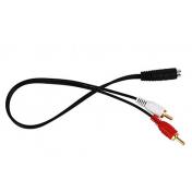 3.5mm Audio Jack (Female) to RCA Audio Cable (20cm)