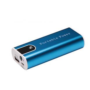 5200mAh Portable Mobile Power Battery with LED Light Aluminum Shell