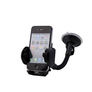 Universal Windscreen Car Mount Holder for iPhone / GPS / MP4 + More (Black,Adjustable Stand)