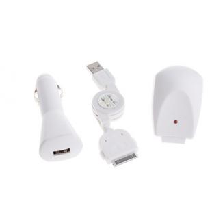 2-in-1 Universal USB/AC/Car Adapter Charger for All iPod/iPhone 2G/3G