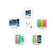 3.5MM Stereo In-Ear Earphone with Remote Control and Microphone for iPhone 5, iPad Mini (120cm-Length, white
