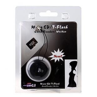 World's Smallest MicroSD TransFlash TF SD/SDHC USB 2.0 Card Reader Keychain 