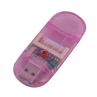 Sundike USB 2.0 SDHC SD/MMC Card Reader (Pink)
