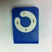Mini Clip Plug-in Micro SD Card TF Card Reader MP3 Music Player - Blue 