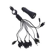 10-in-1 USB/Car Power Adapter/Charger for Cellphones