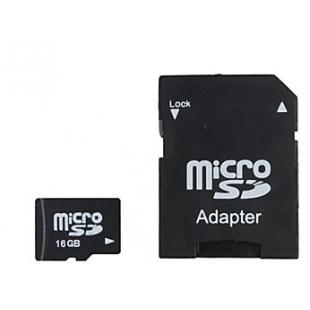 Brand New 16GB Micro SDHC Memory Card with SD Adapter 