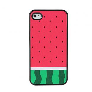 Watermelon Pattern Dull Polish Hard Case for iPhone 4 and 4S (Multi-Color)