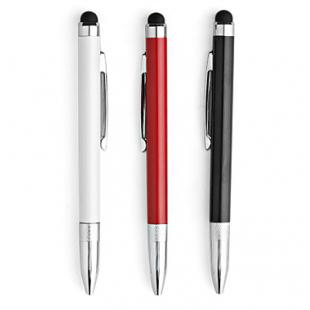 Premium 2-in-1 Capacitive Touchscreen Stylus + Ballpoint Pen for iPad, iPhone, Android Phones and Tablets 