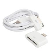 8 Pin to 30pin Female Charge and Data Adaptor with 1 Meter Cable for iPhone 5, iPad Mini and Others 