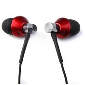 Metallic Finish Noise Cancelling Earphone - Red